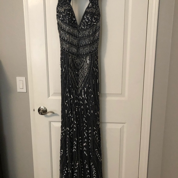 Primavera Couture Dresses & Skirts - Primavera gray beaded dress